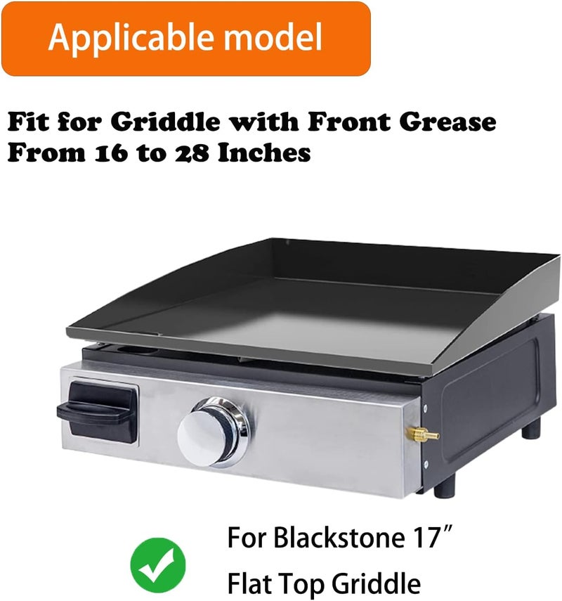 PHYESUVIN Universal Wind Guard and Warming Rack Fit for Griddle Without a Hood from 16" to 28", Wind Screen and Cooking Grid BBQ Griddle Accessories for Blackstone and Other Griddle - Image 2